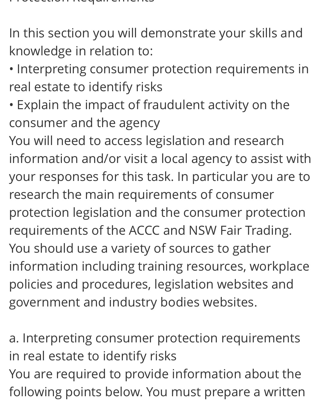 (i). You need to identify 2 risks (breaches oflegislation) for each of