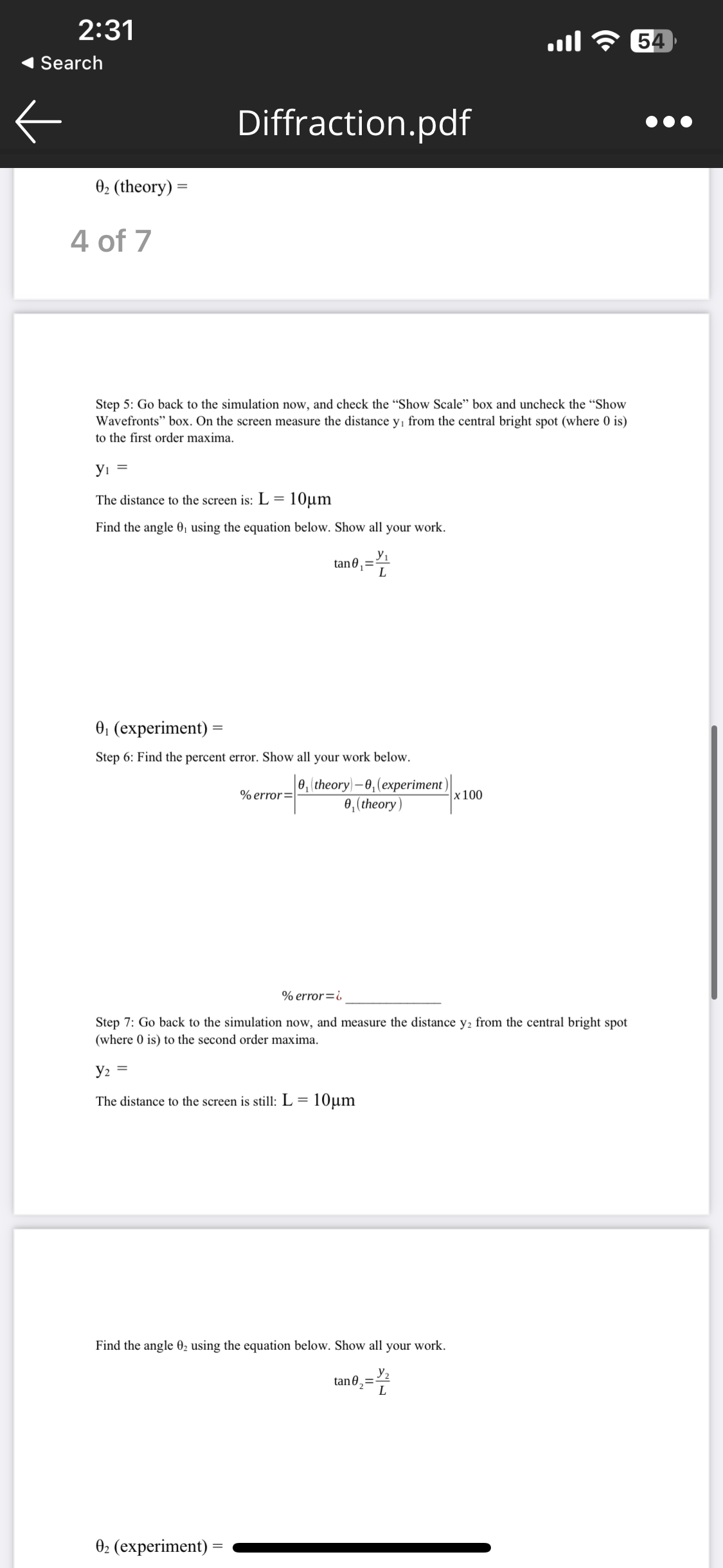 in today's lab. Open the simulation: 3 of 7 com/15.html ;lit distance