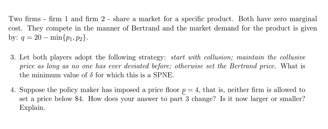 Please explain how to solve part 3 and part 4 Thank you