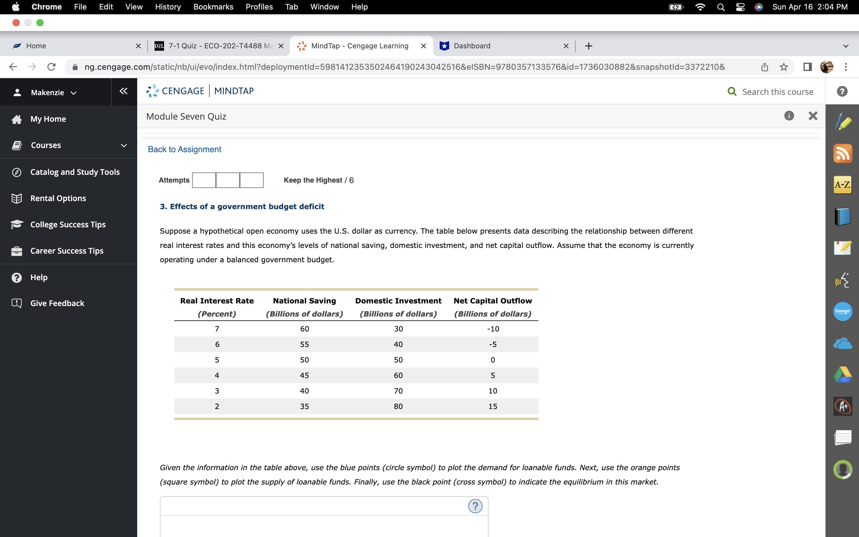 Chrome File Edit View History Bo rks Window Help . SunApr16