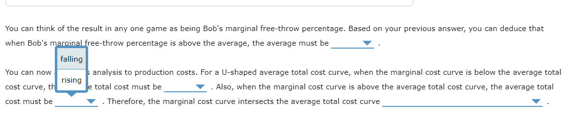 Bob '5 freethrow percentage for each game and his overall freethrow average