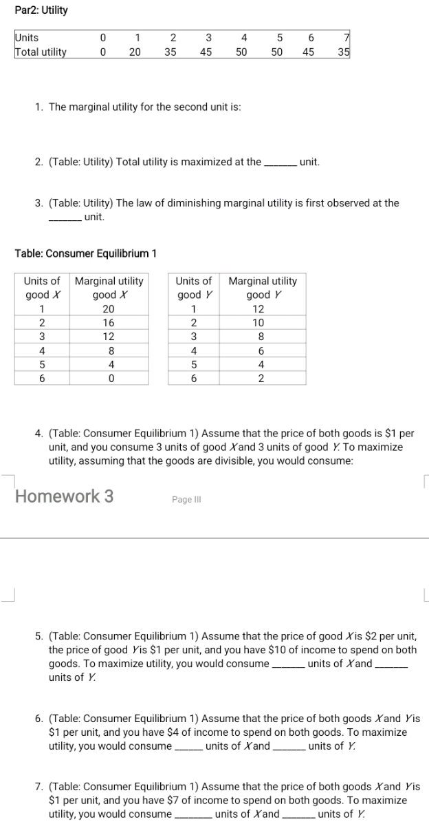 I want a solution early Par2: Utility Units 2 4 6 Total