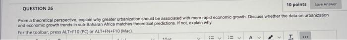 QUESTION 26 10 points Same Answer From a theoretical perspective, explain