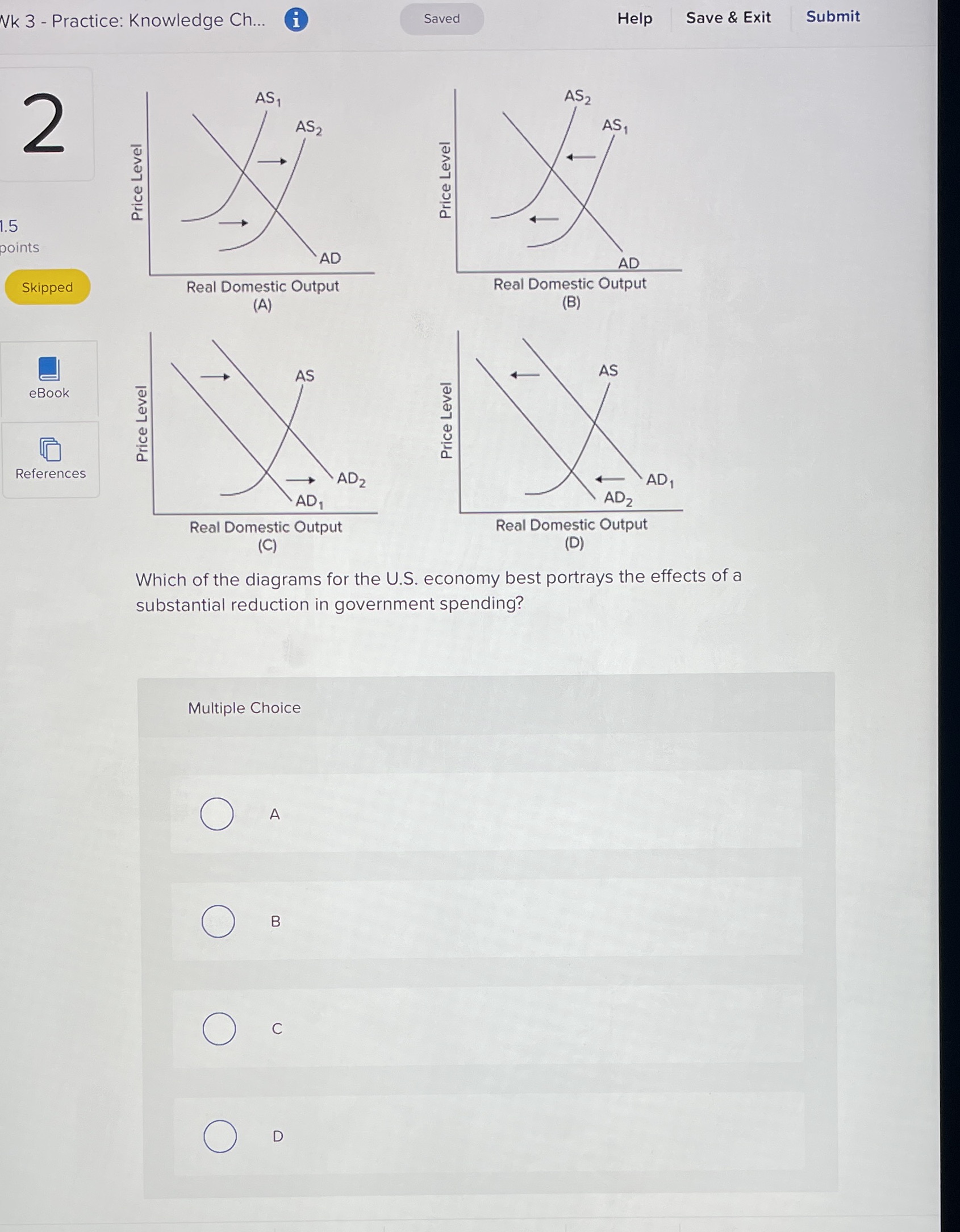  Vk 3 - Practice: Knowledge Ch... i Saved Help Save &