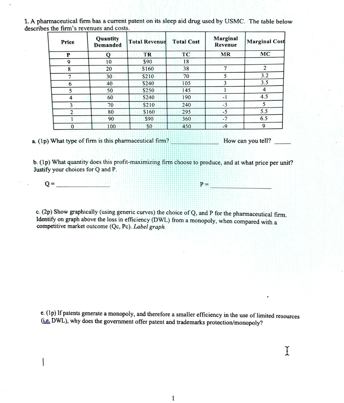 1. A pharmaceutical firm has a current patent on its sleep aid