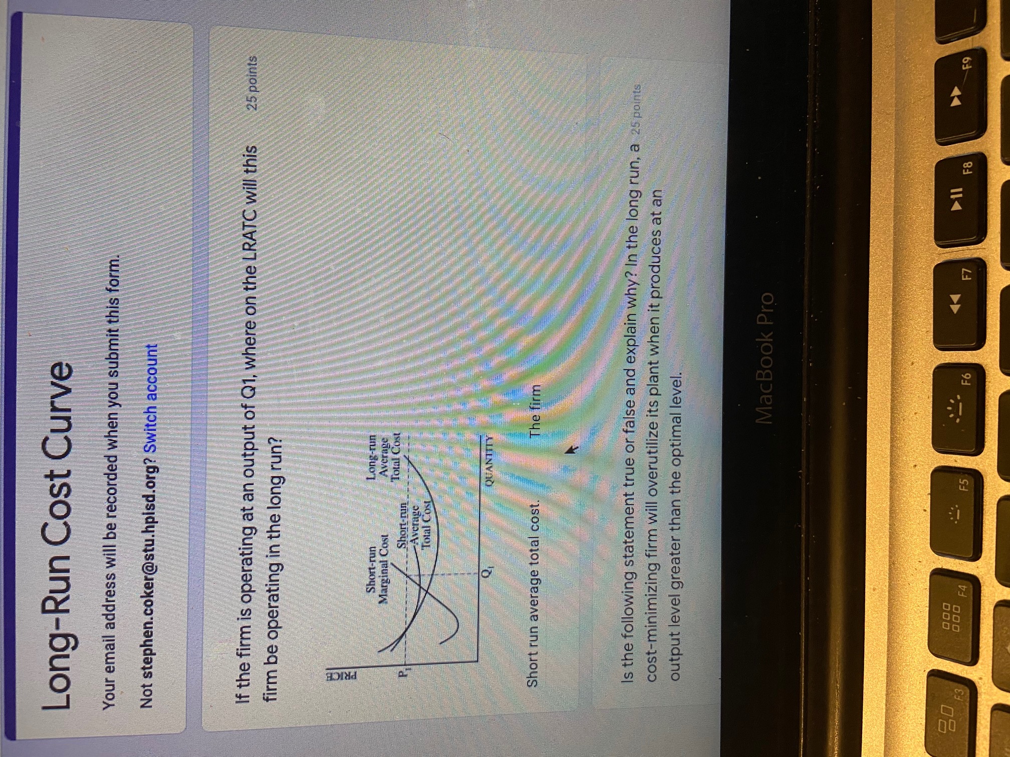 Please answer the attached question with multiple parts and answer Long-Run Cost