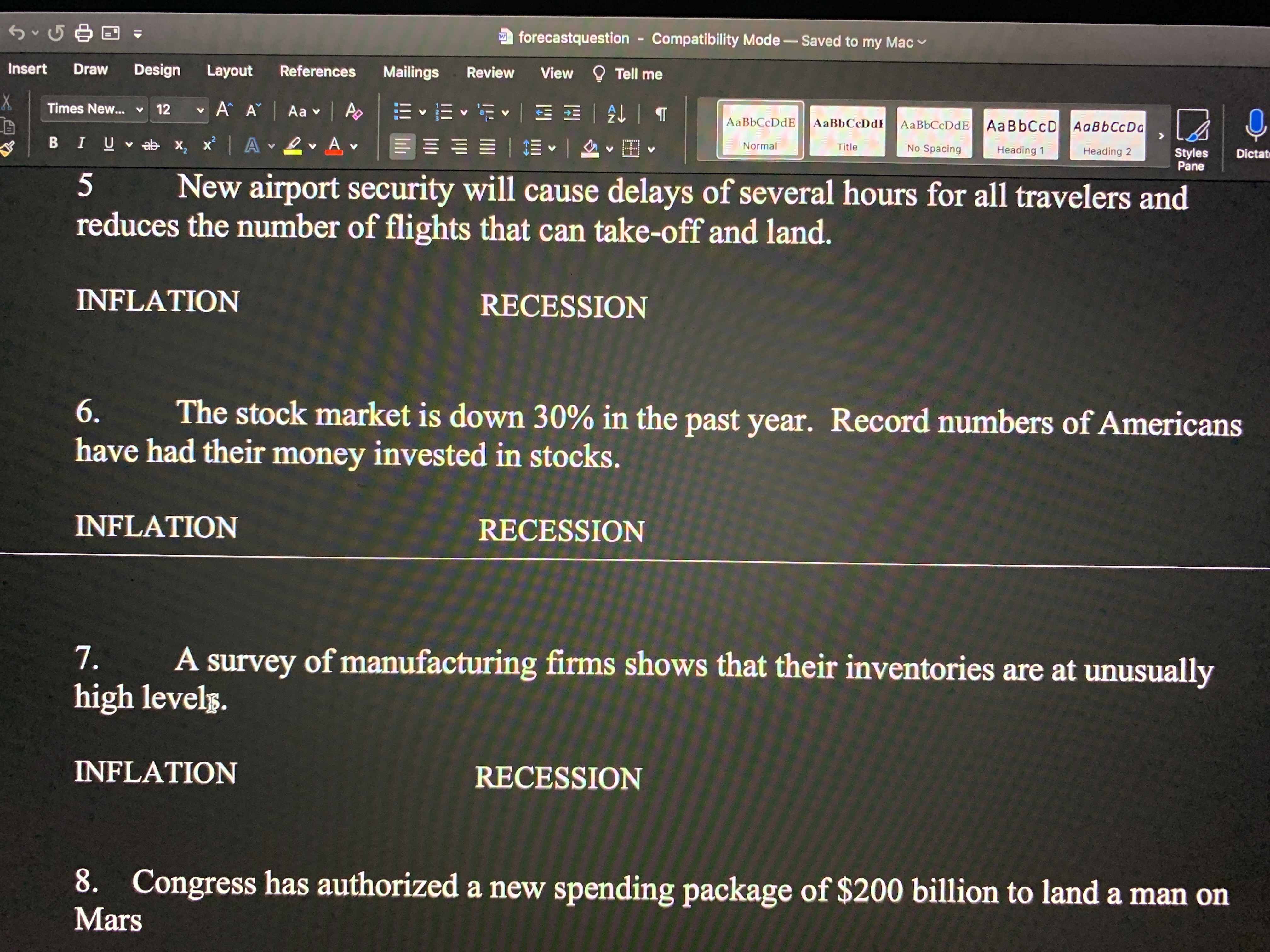  forecastquestion - Compatibility Mode - Saved to my Mac Insert Draw