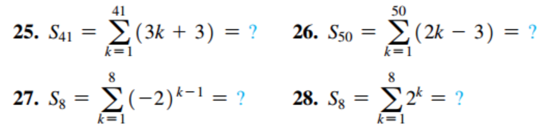 Looking for help with these 4 problems. especially 28 41 50 25.
