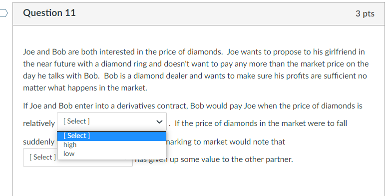 call this Gamble B}, which is true? 0 Our gamble will be