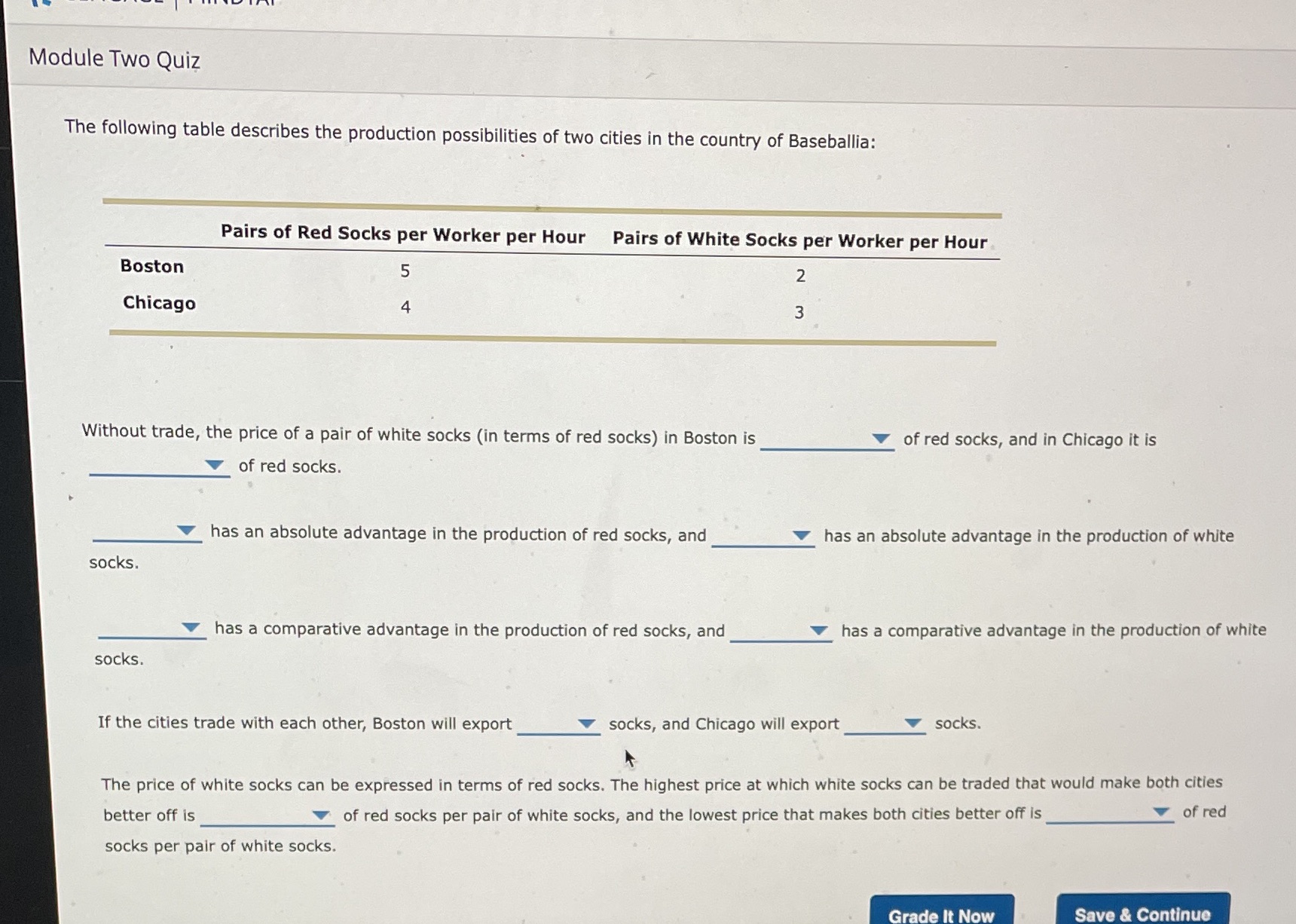 All are multiple choice. Line/question 1, 2 ,9 and 10 have the