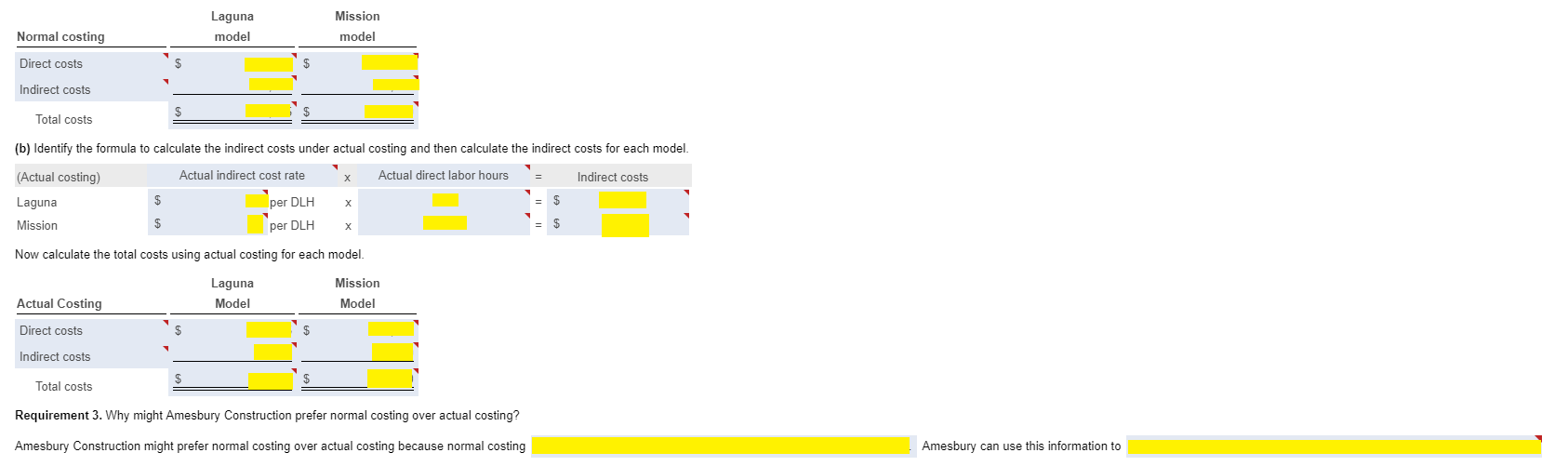 the same calculations just a different company and number. Andrews Construction assembles