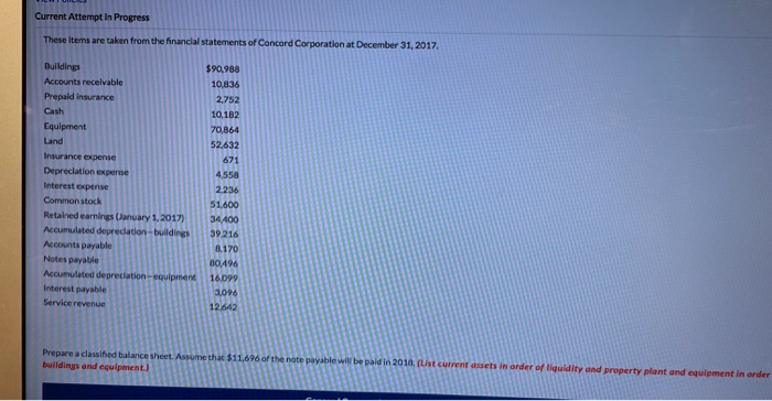  Current Attempt in Progress These items are taken from the financial