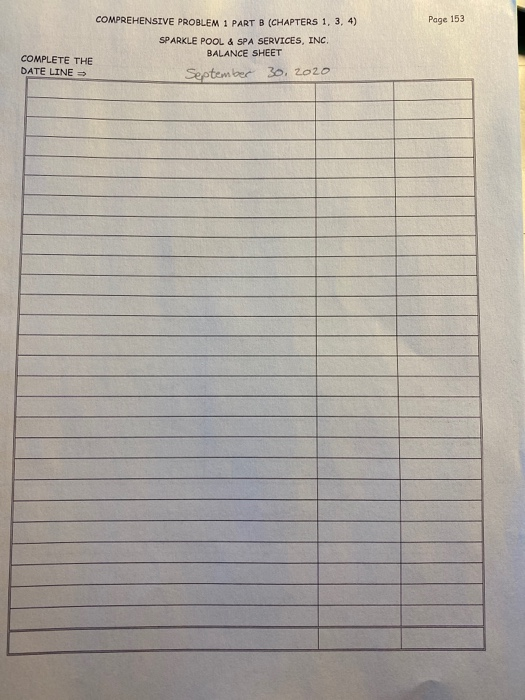 accounts included in this comprehensive problem has been kept to a minimum