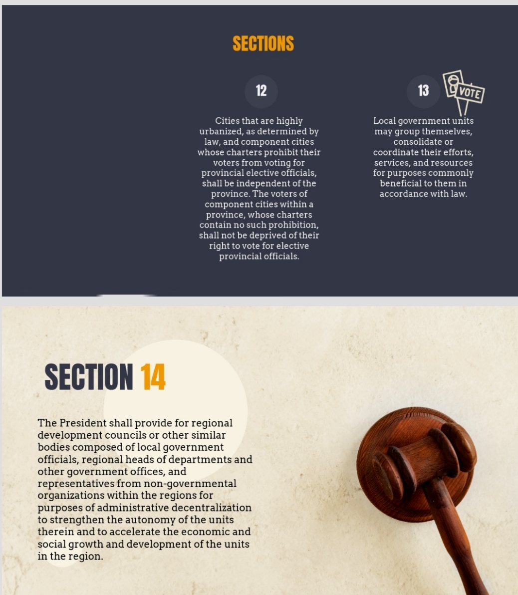 Explain section 12, 13, and 14 and gives an example.Note. Explain in