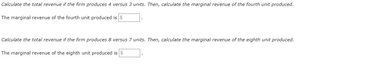 the marginai revenue curve is a straight Fine, use the biack fine