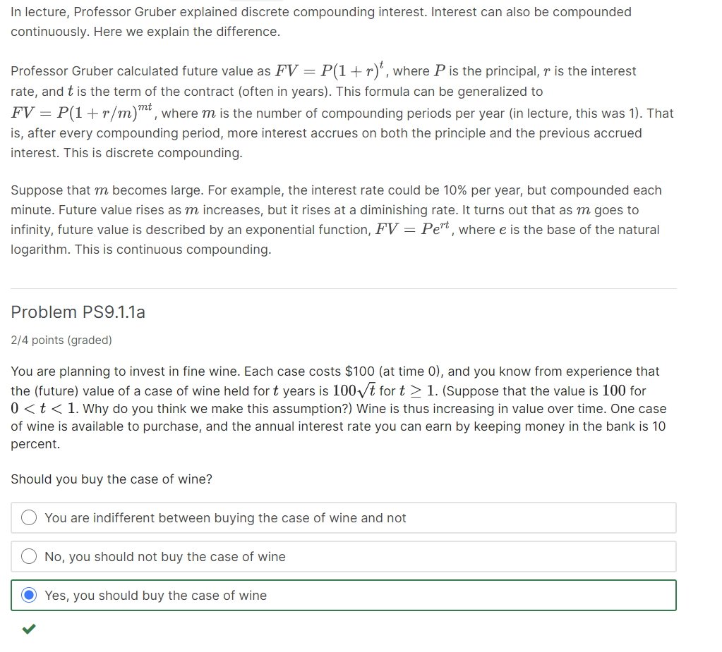 Please check the explanation for the wrong answer entered for PS9.1.1a and