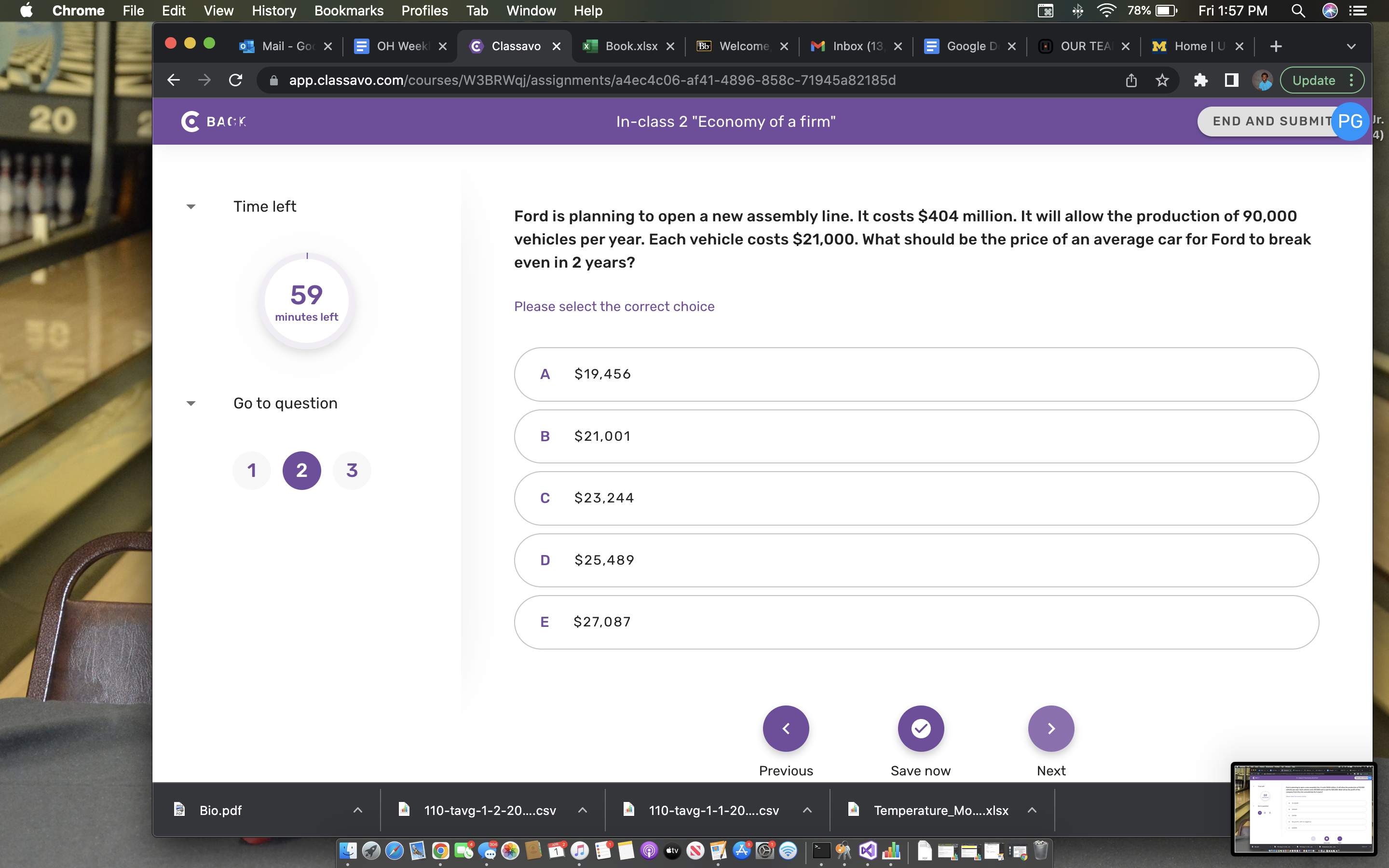 Fri 1:57 PM OE Mail - Go( X = OH Week X