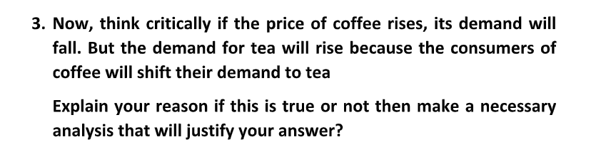 demand for another commodity, the two commodities are said to be substitutes.
