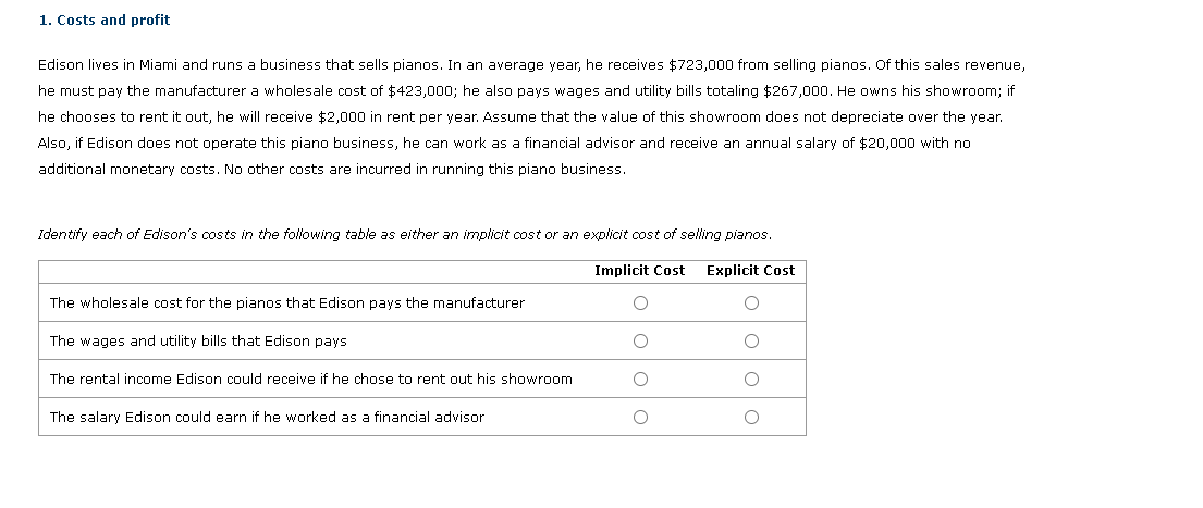 Need help with this: \fComplete the following table by determining Edison's accounting