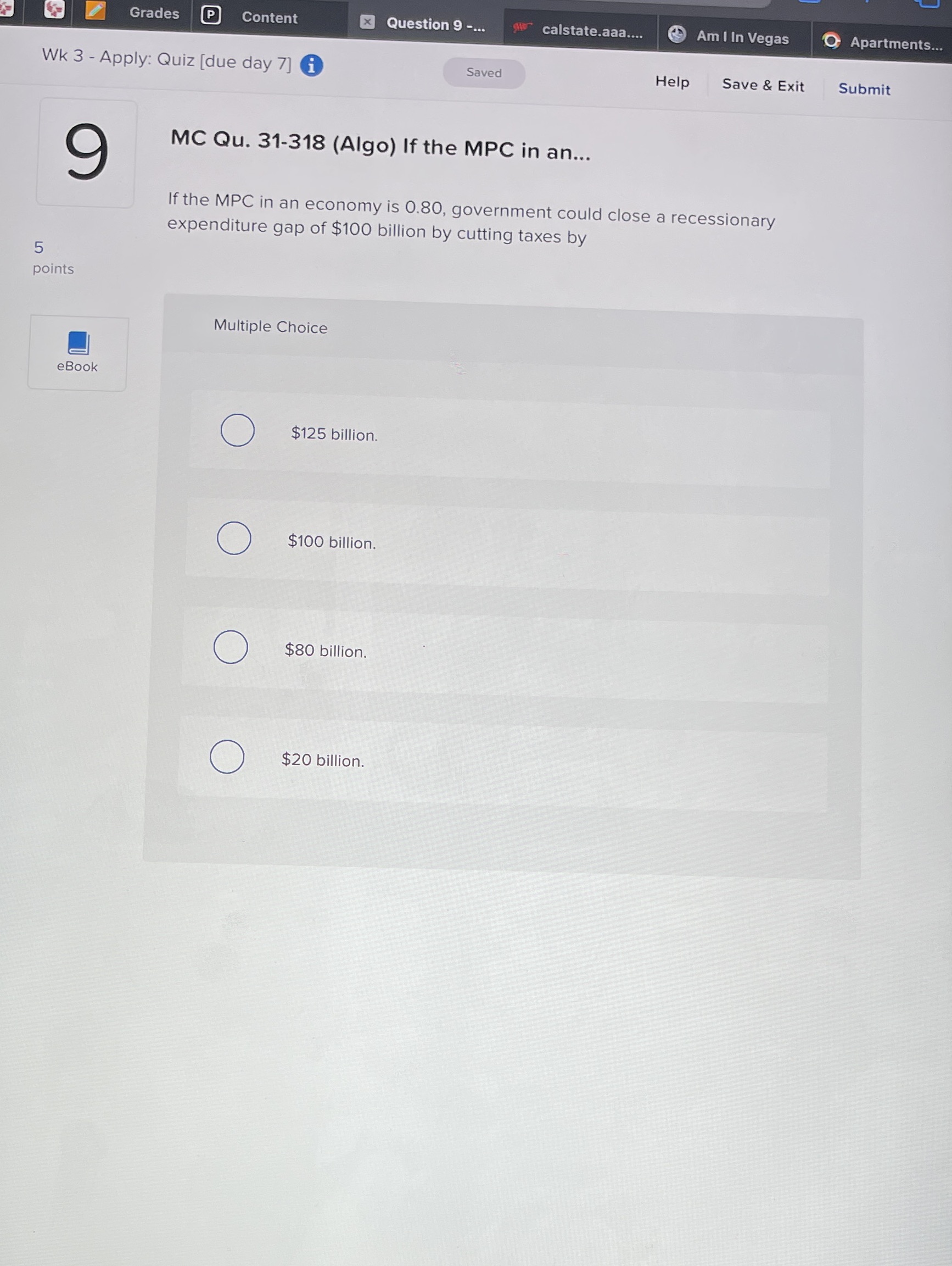  Grades P Content x Question 9 -... calstate.aaa.... Am I In
