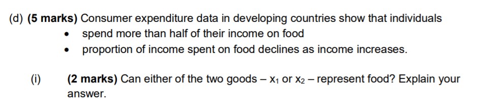 income are strictly positive- Furthermore, throughout this question we assume that m