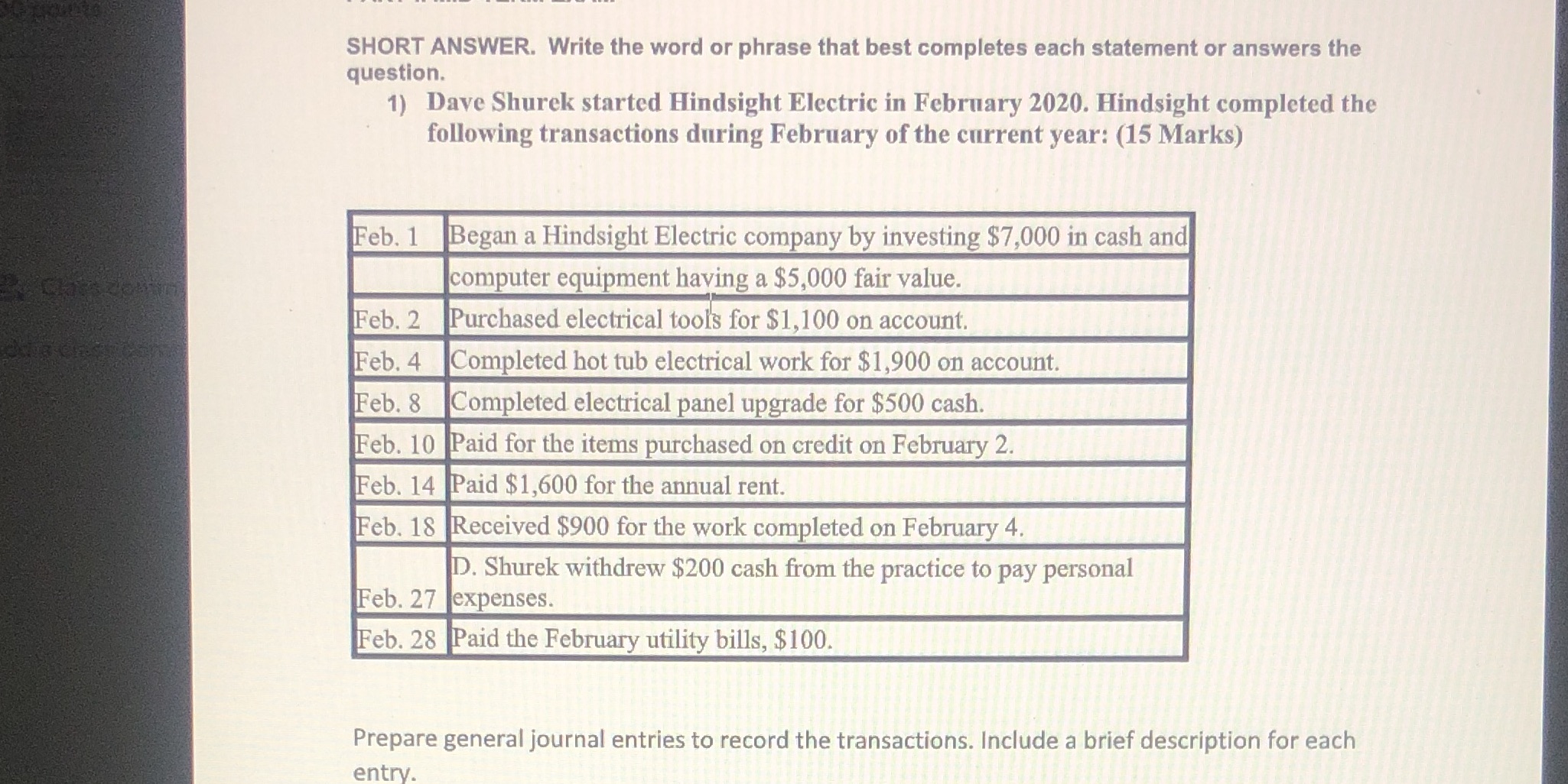  SHORT ANSWER. Write the word or phrase that best completes each