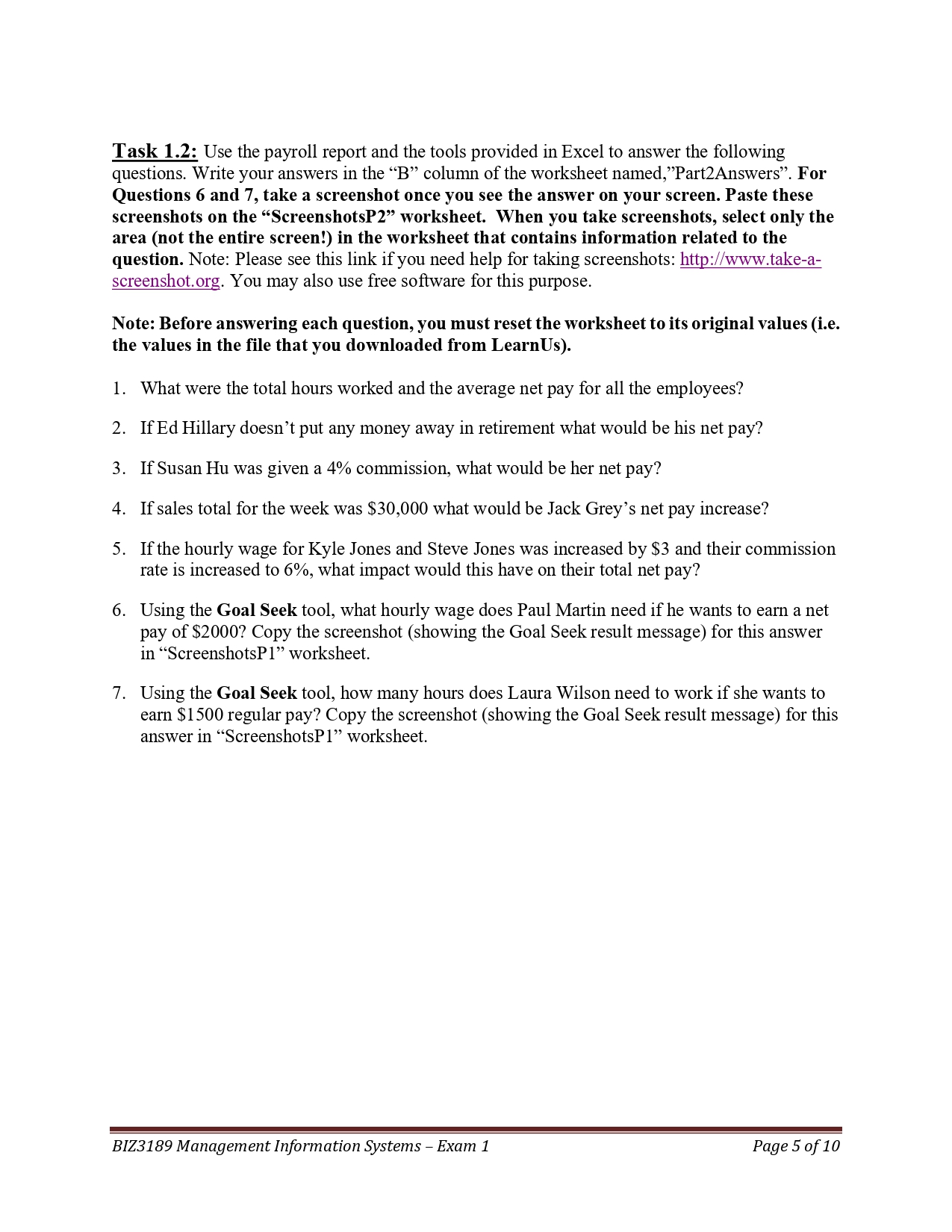 Report In the first part, there are a series of tasks to