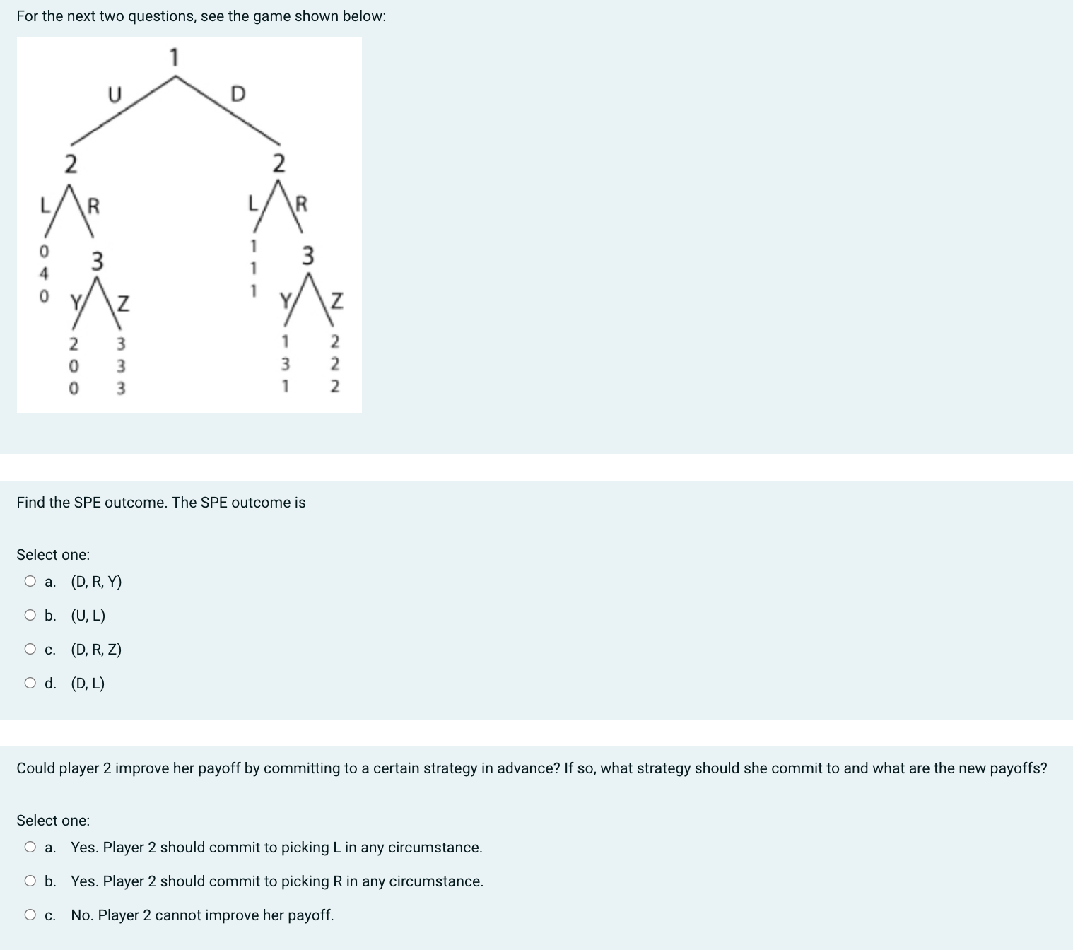 (T, R) O d. (B, R) O e. (T, L) Of. (T,