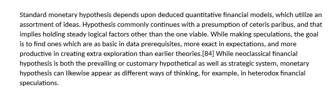  Standard monetary hypothesis depends upon deduced quantitative financial models, which utilize