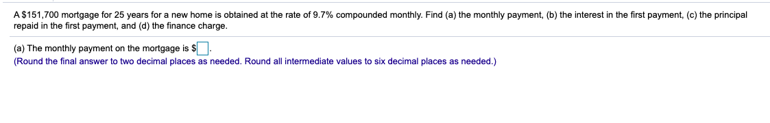with answer 1. Find the present value of the given future payment
