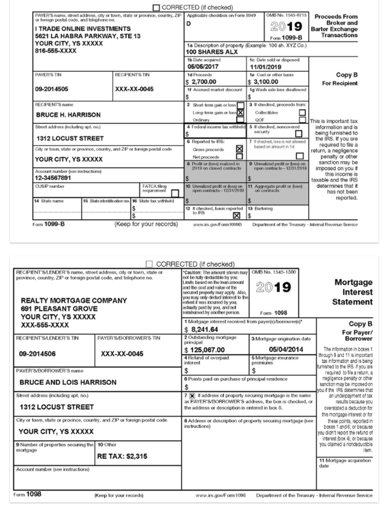 Business Schedule D, Capital Gains and Losses Schedule SE, Self-Employment Tax Form