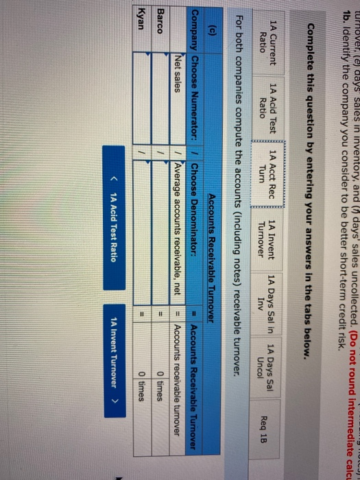 Kyan Company Company Data from the current year-end balance sheets Assets Cash