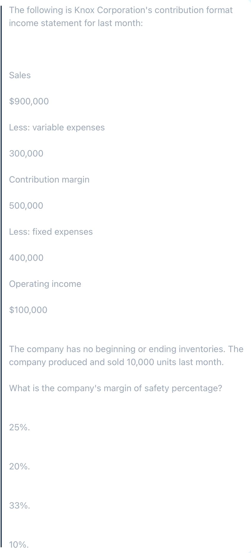 manufacturing overhead application rate was $5 per unit. There were no beginning