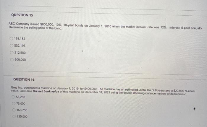 of $100,000 due 7 years from now, discounted at 8%? 58,349 58,201