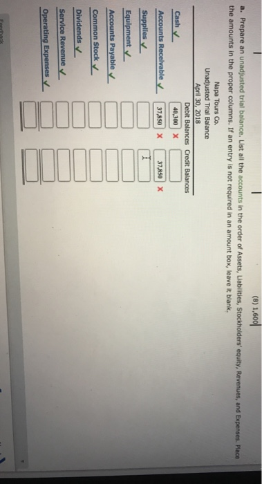+ eBook Show Me How calculator Print tom Trial Balance Napa Tours