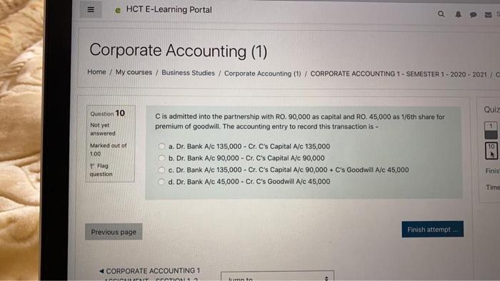 images Corporate Accounting (1) Home / My courses / Business Studies /
