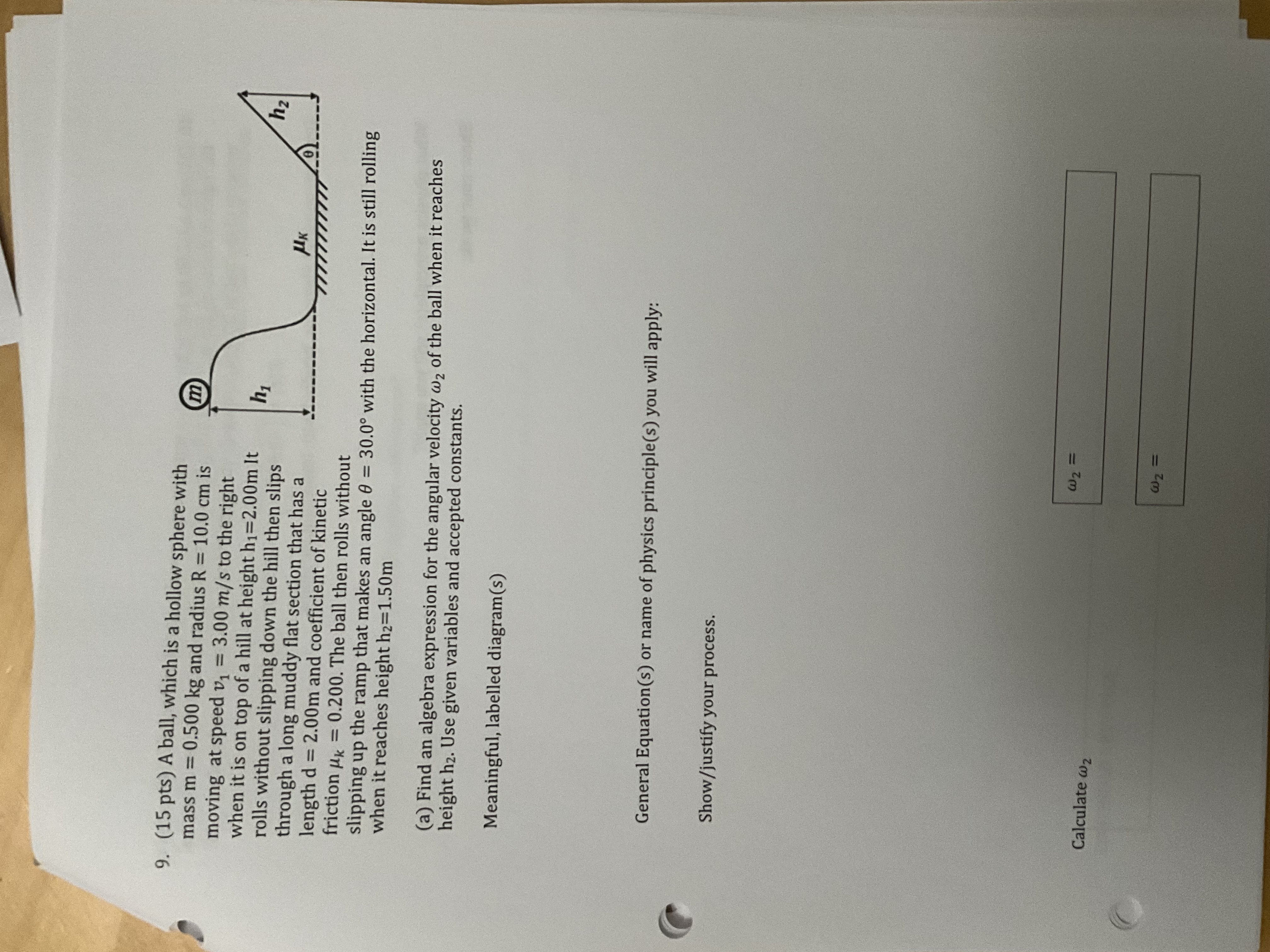 9.800-2 is the acclerateon due to gravity and C = 1.500 x