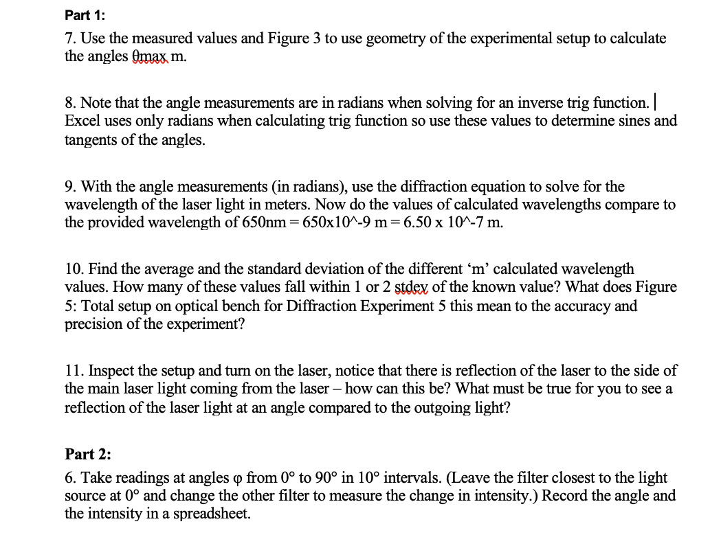 Part 1: 7. Use the measured values and Figure 3 to