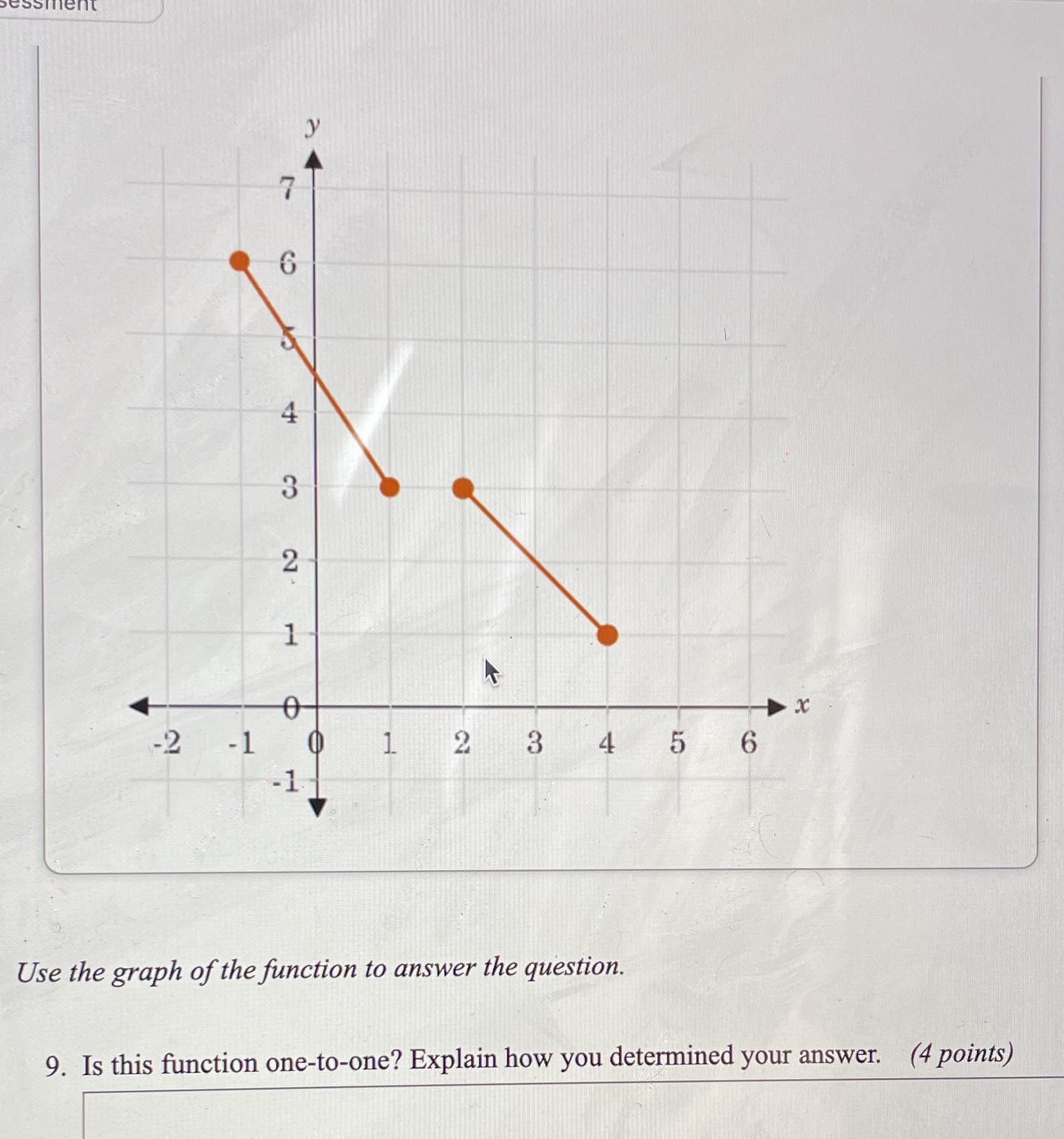  7 6 4 0- x -2 -1 Q 1 2 3