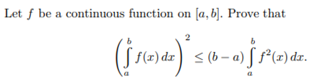Let f be a continuous function on [a, b]. 2 (j Prove