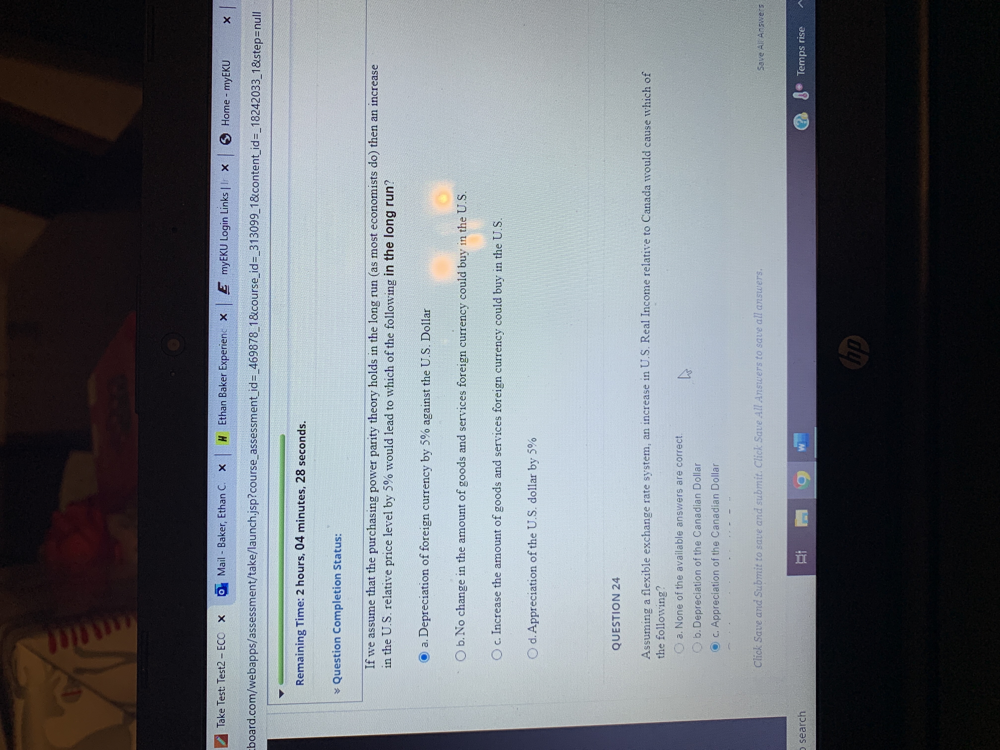  Take Test: Test2 - ECO x @ Mail - Baker, Ethan