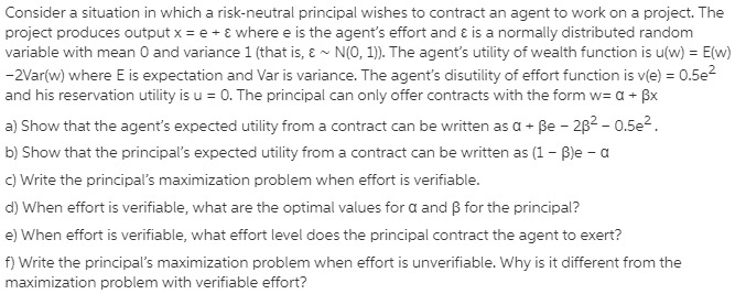 Kindly provide solutions to these problems Consider a situation in which a