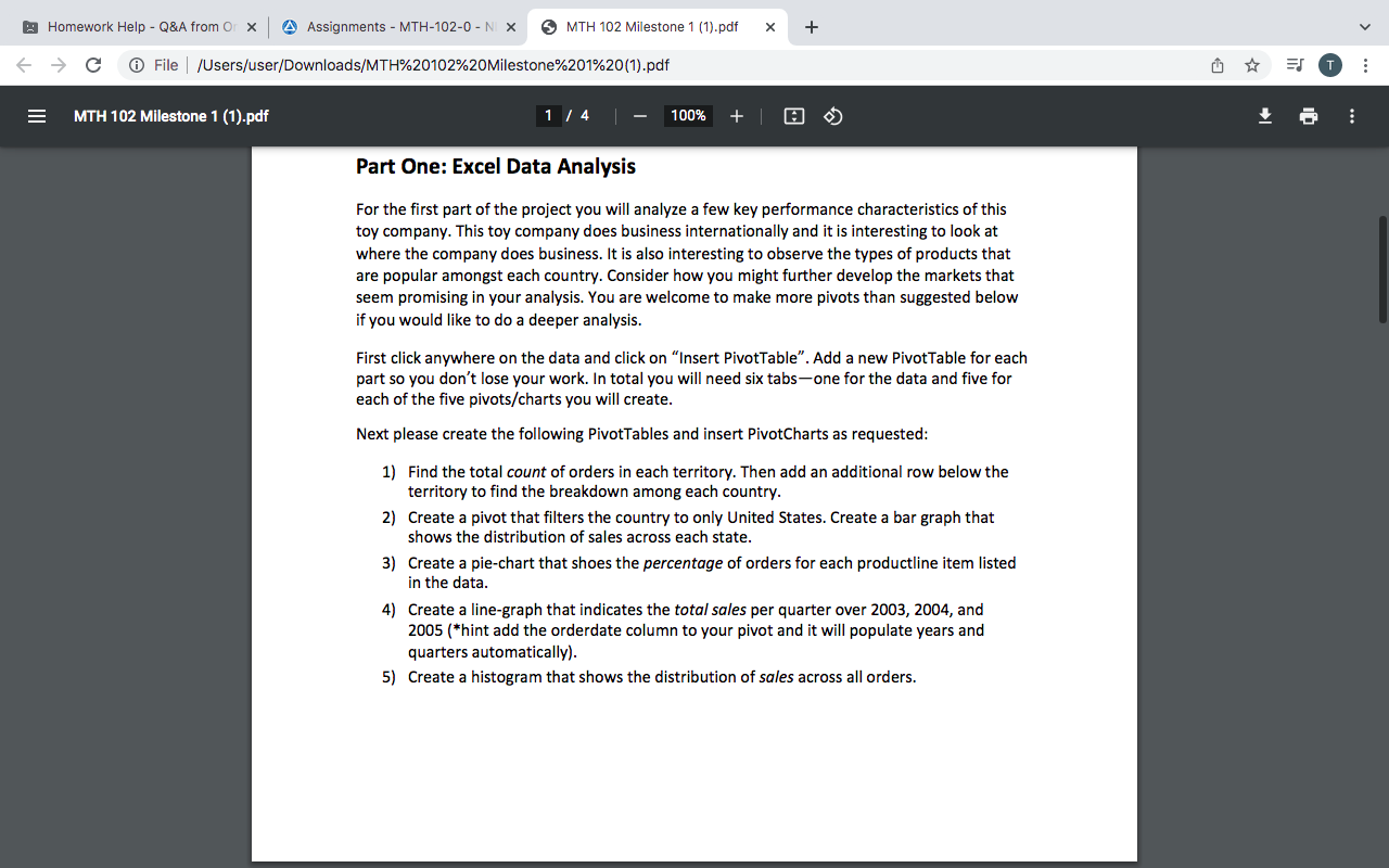  Homework Help Q&A from O x I @ Assignments - MTH-1024)