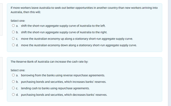 O a. Workers and firms adjust their expectations of wages and prices