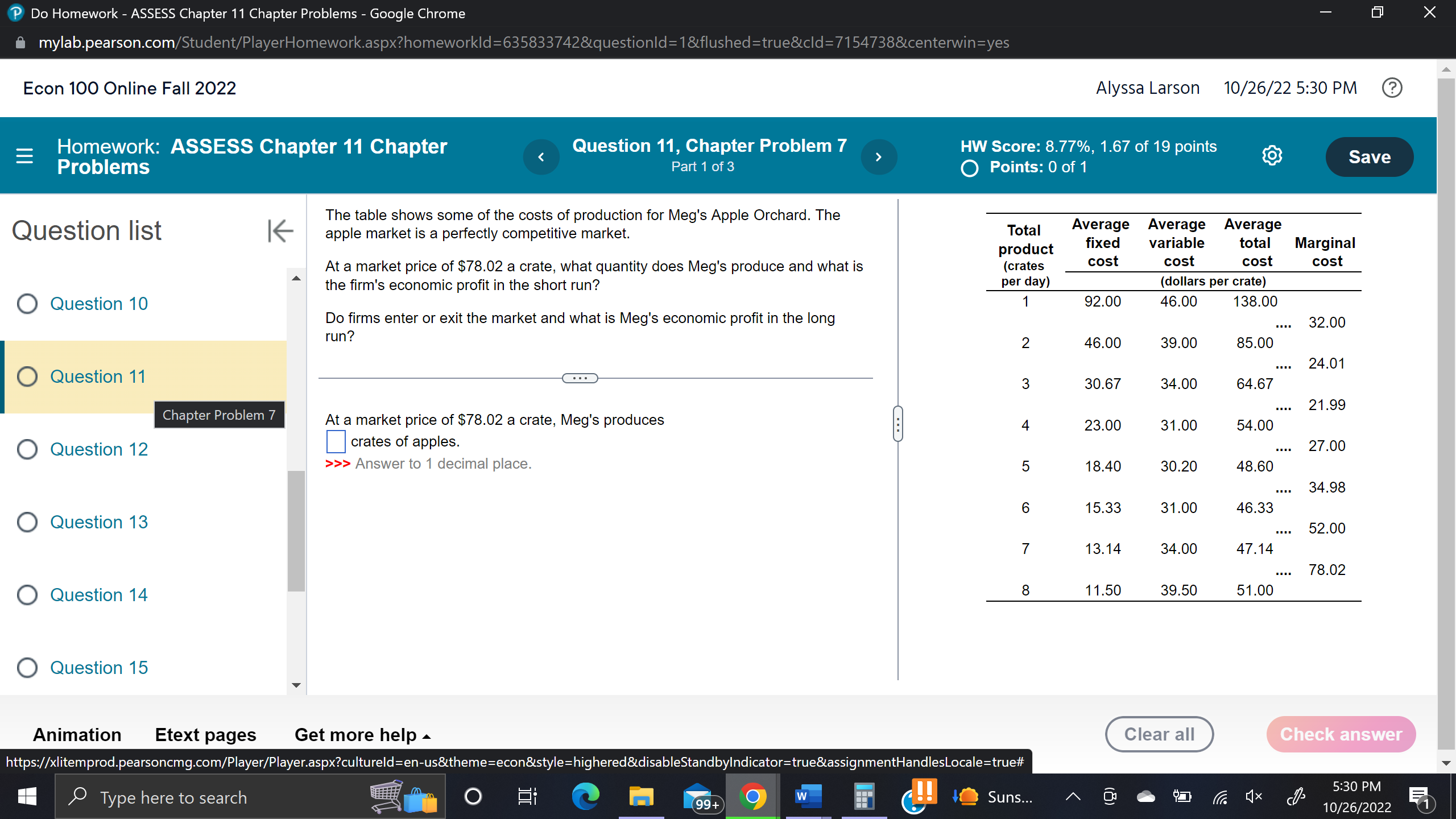  '9 Do Homework 7 ASSESS Chapter 11 Chapter Problems 7 Google