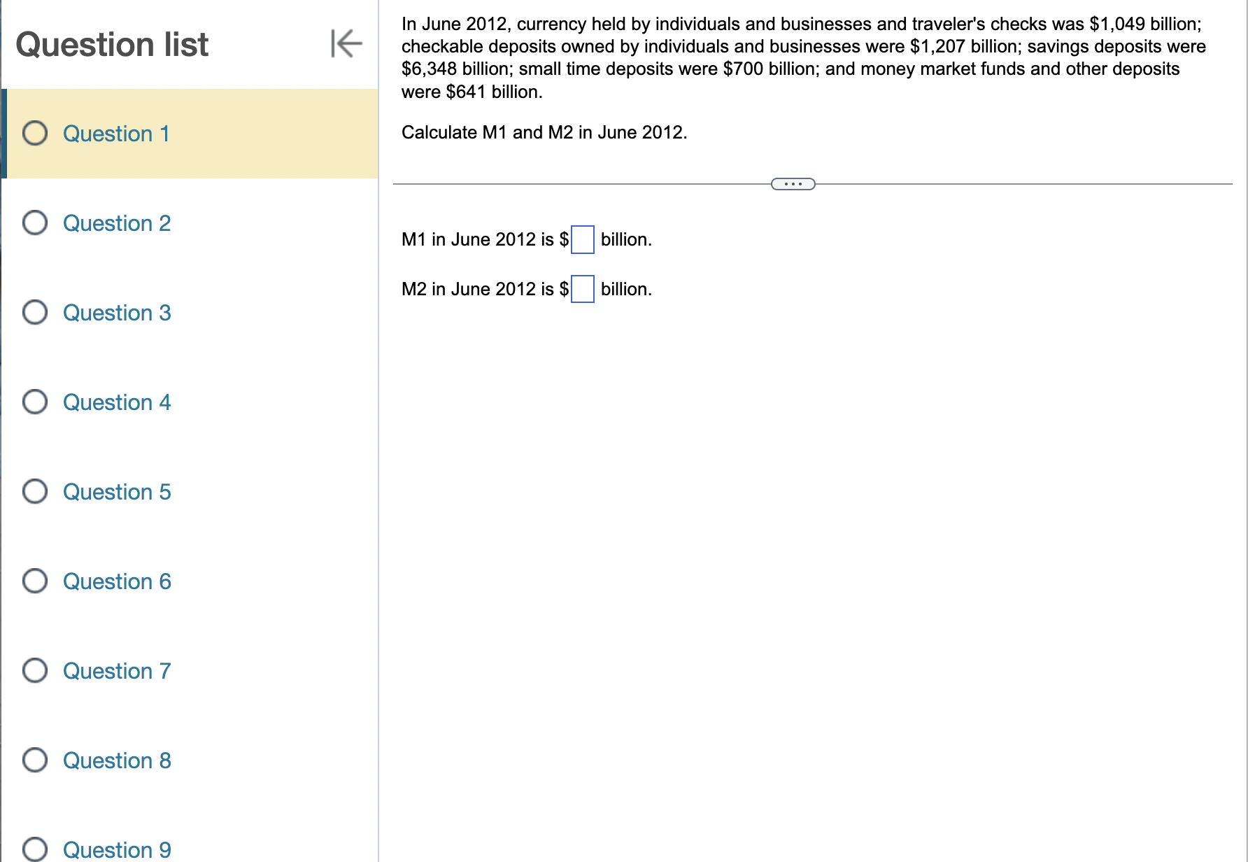 Question list 0 0 Question 1 Question 2 Question 3 Question