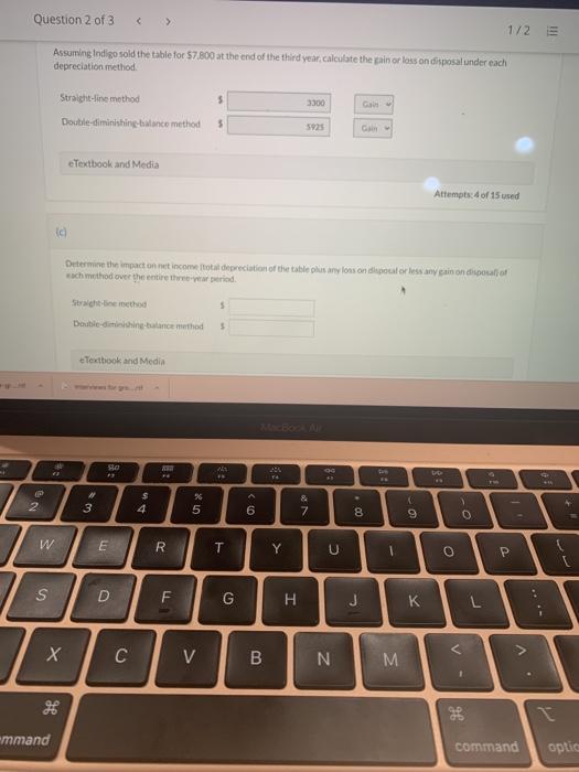 be sold for $1.000 (5) Calculate the depreciation opens for each of