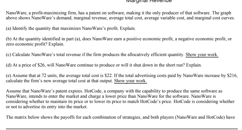 Price, Cost ($ Average Total Cost 30 Average Variable Cost 26 20