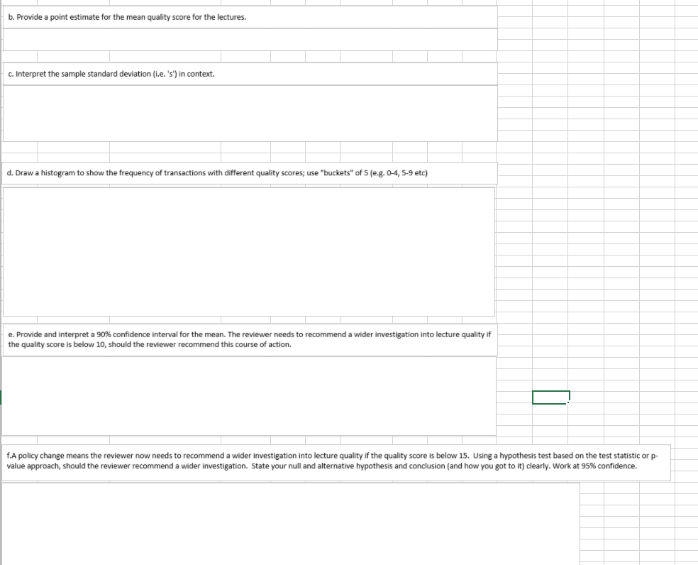 20 days' worth of lectures and gave them a score out of