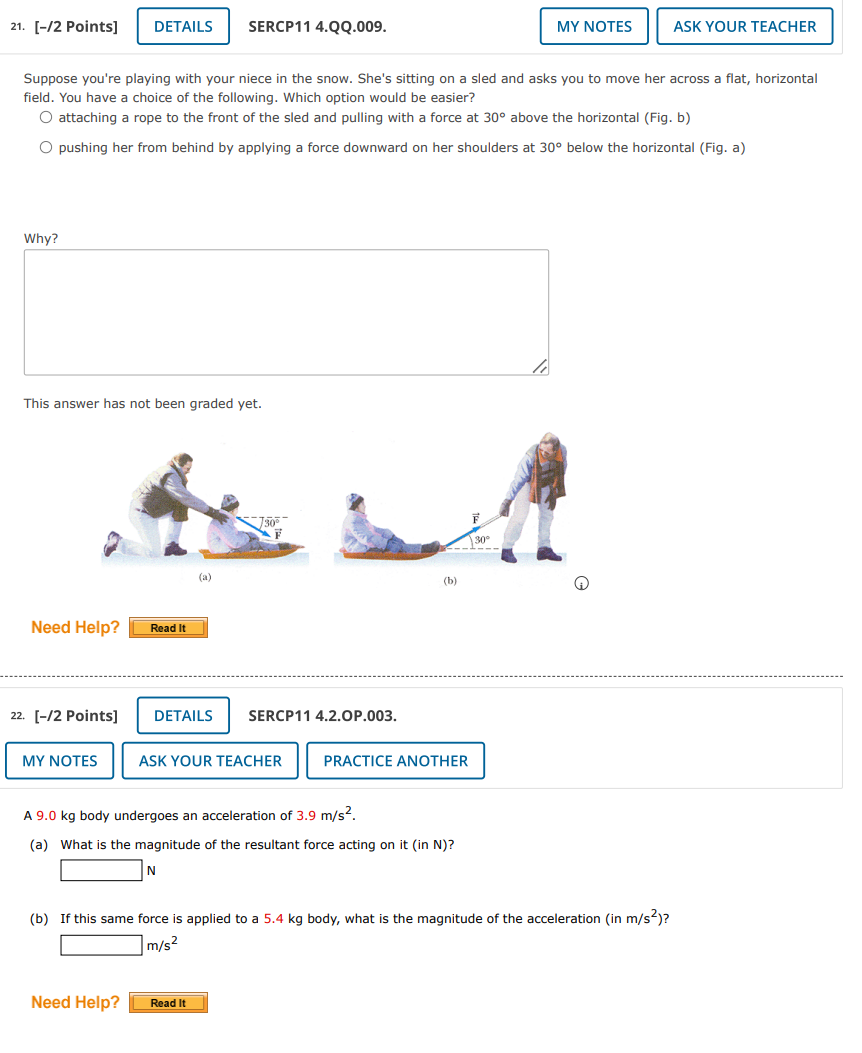 MY NOTES ASK YOUR TEACHER True or False? (a) A car must